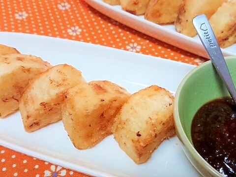 簡単！【長芋ソテーの甘辛味噌ダレ】おつまみにも！